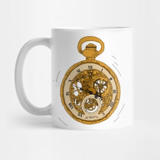 Illustrated Pocket Watch Mug